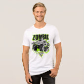 Monster Jam Zombie Tri-Blend Shirt (Voorkant volledig)