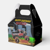 Monster Jam - Zombie Verjaardag Bedankdoosjes (Achterkant)