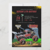 Monster Jam - Zombie Verjaardag Kaart (Voorkant)