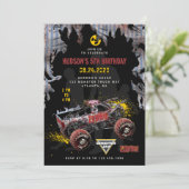 Monster Jam - Zombie Verjaardag Kaart (Staand voorkant)
