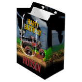 Monster Jam - Zombie Verjaardag Medium Cadeauzakje (Voorkant Gekanteld)
