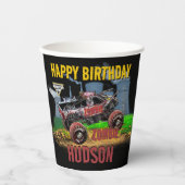 Monster Jam - Zombie Verjaardag Papieren Bekers (Voorkant)