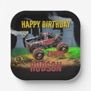 Monster Jam - Zombie Verjaardag Papieren Bordje