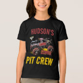 Monster Jam - Zombie Verjaardag Pit Crew Tri-Blend Shirt (Voorkant)