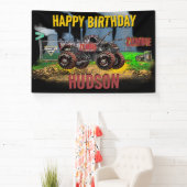 Monster Jam - Zombie Verjaardag Spandoek (Insitu)