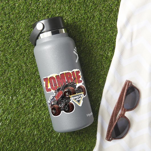 Monster Jam Zombie Volle Gaspedaal Sticker (HydroFlask Insitu)