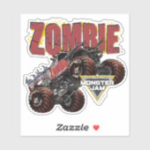 Monster Jam Zombie Volle Gaspedaal Sticker (Vel)