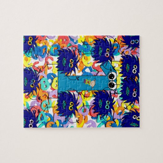 Monster Jigzaag Puzzle Legpuzzel (Horizontaal)