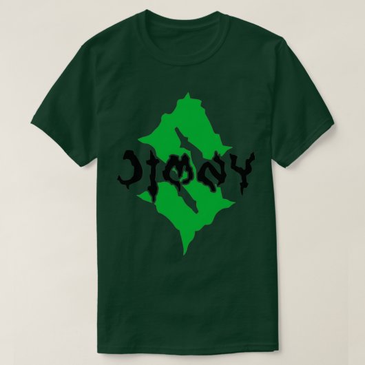 MONSTER JIMNY GREEN BLACK T-SHIRT (Design voorkant)