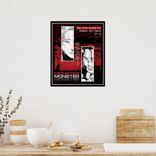 Monster Johan Tenma Poster (Keuken)