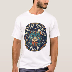 Monster Kaiju Kat Kat Grafische T-shirt Kunst - Mo