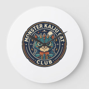 Monster Kaiju Kat Kat Grafische T-shirt Kunst - Mo Grote Klok