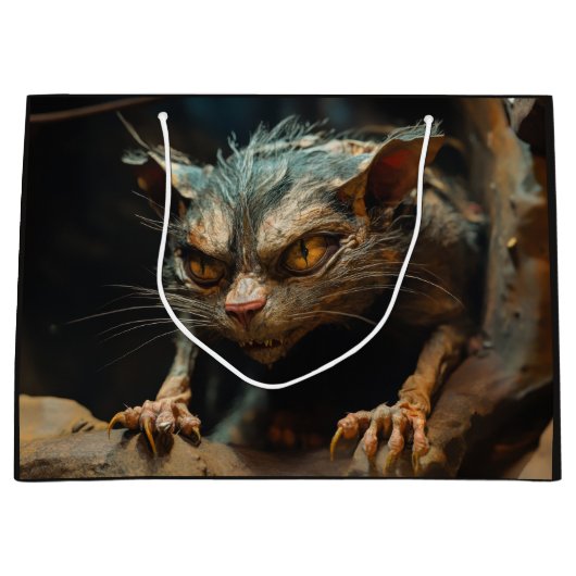 Monster kat groot cadeauzakje (Voorkant)