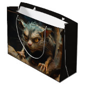 Monster kat groot cadeauzakje (Achterkant Gekanteld)