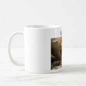Monster kat koffiemok (Links)