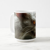 Monster kat koffiemok (Voorkant links)