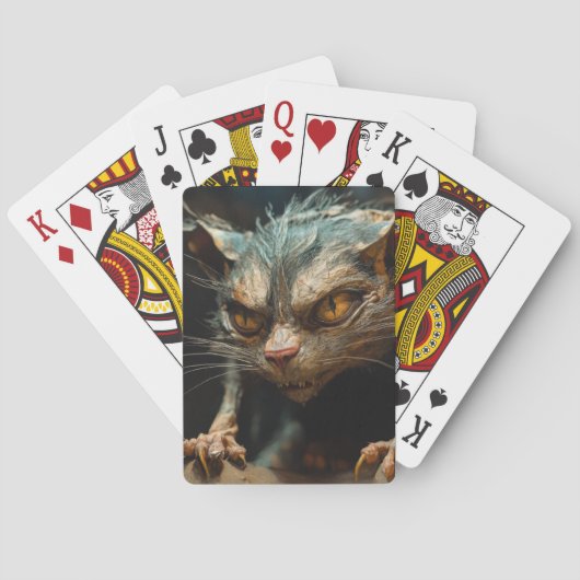 Monster kat pokerkaarten (Achterkant)
