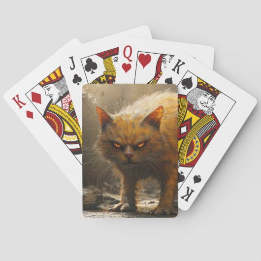 Monster kat pokerkaarten (Achterkant)