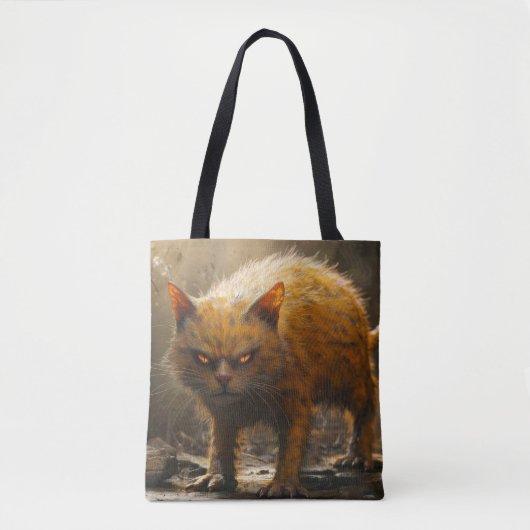 Monster kat tote bag (Voorkant)