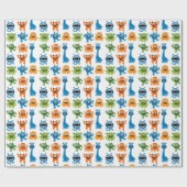 Monster Kids Verjaardag Cadeaupapier (Vlak)