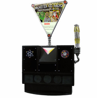 Monster Kind Radio Interocitor Staand Fotobeeldje