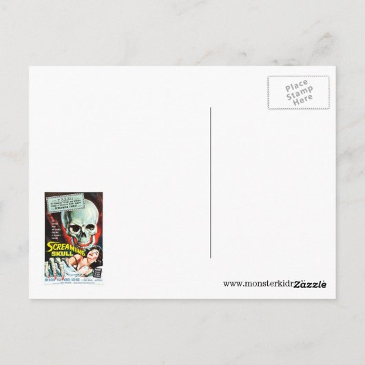 Monster Kind Radio ontmoet de Schroefschedel Briefkaart (Achterkant)