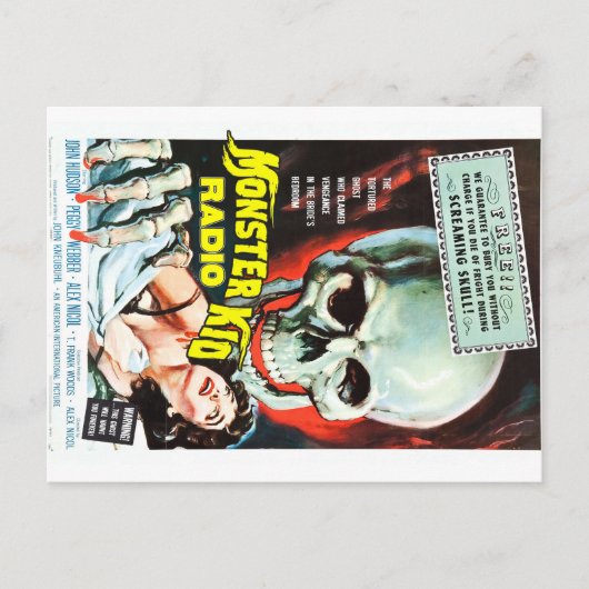 Monster Kind Radio ontmoet de Schroefschedel Briefkaart (Voorkant)