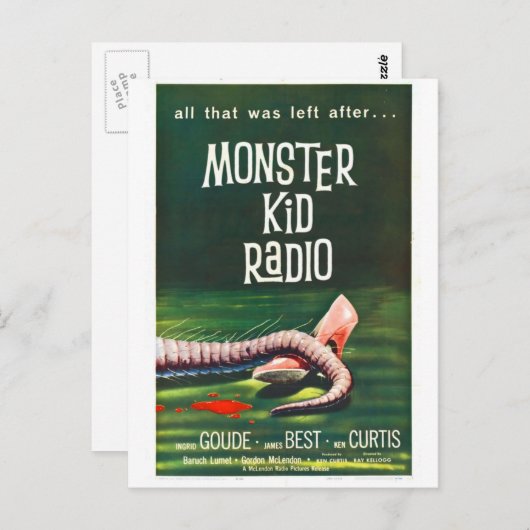 Monster Kind Radio ontmoet het Briefkaart Killer S (Voorkant / Achterkant)