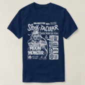 Monster Kind SpookTacular retro spook show ontwerp T-shirt (Design voorkant)