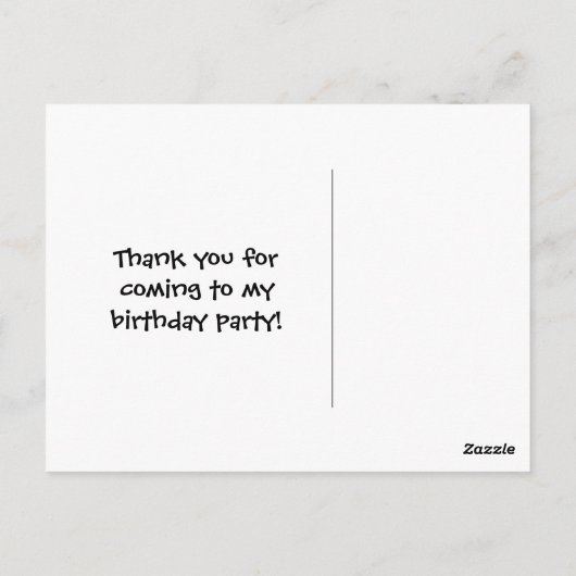 Monster Kinder bedankkaart Briefkaart (Achterkant)