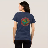 Monster Kip-T-Shirt Tri-Blend Shirt (Achterkant volledig)