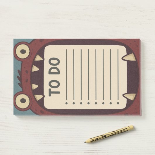 Monster Kladblok Takenlijst Post-it® Notes (Op bureau)