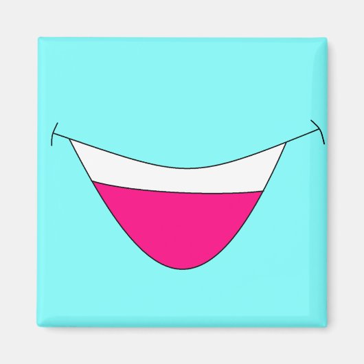 MONSTER KOELKAST Mondmagneet Magneet (Voorkant)