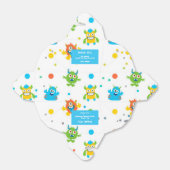 Monster krijtbord thema verjaardagsfeestgunst doos bedankdoosjes (Uitgevouwen)