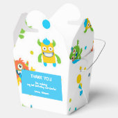 Monster krijtbord thema verjaardagsfeestgunst doos bedankdoosjes (Geopend)