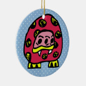 Monster Ladybug Keramisch Ornament (Rechts)