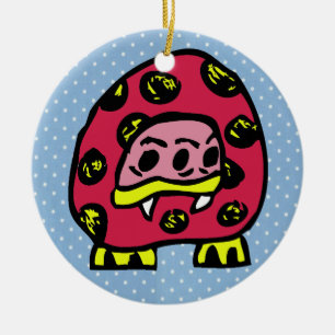 Monster Ladybug Keramisch Ornament
