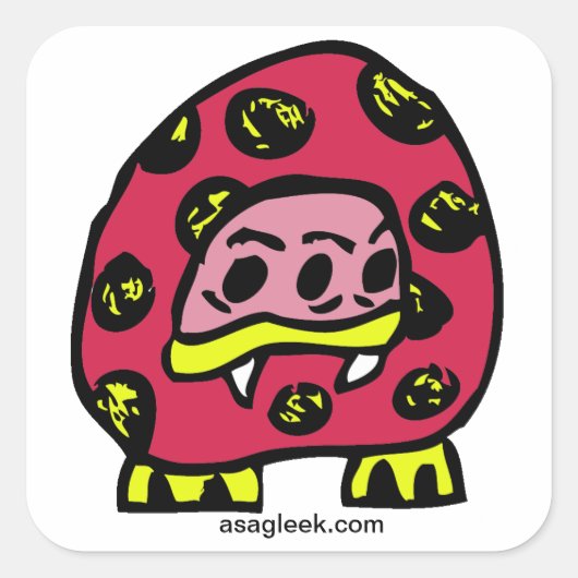 Monster Ladybug Sticker (Voorkant)