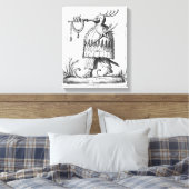 Monster, Les Songes Drolatiques de Pantagruel Canvas Afdruk (Insitu (Slaapkamer))