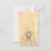 monster lion medieval notitiekaartje (Voorkant)