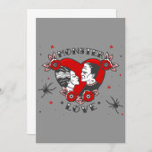 monster love rockabilly frankenstein valentine kaart (Voorkant / Achterkant)