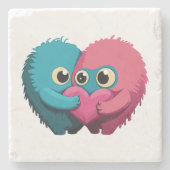 Monster Love Stenen Onderzetter (Voorkant)