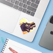 Monster Love - Tweede Contact Vinyl Sticker (Laptop met iPhone)