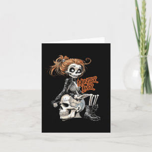 Monster Lover Fun Skeleton Ghoul Schattige Hall Kaart
