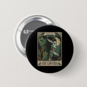 Monster Lovers Tarot Kaart Gothic Frankenstein Hal Ronde Button 5,7 Cm (Voorkant /achterkant)