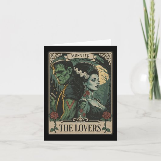 Monster Lovers Tarotkaart Gothic Frankenstein Hal Kaart (Voorkant)