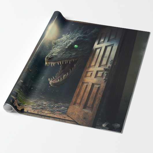 Monster lurk cadeaupapier (Uitgerold)