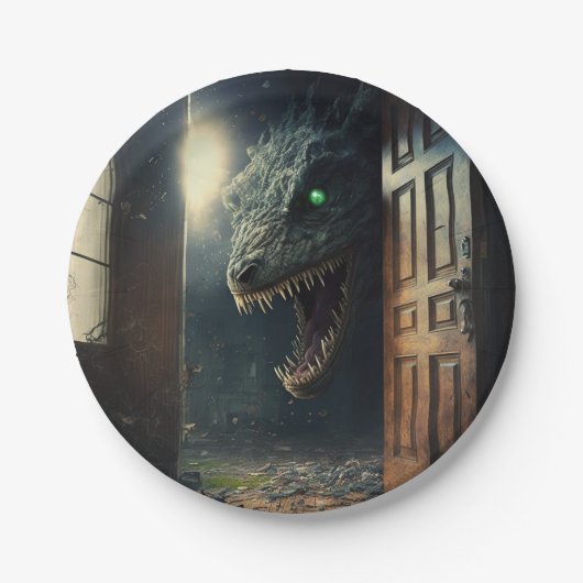 Monster lurk papieren bordje (Voorkant)