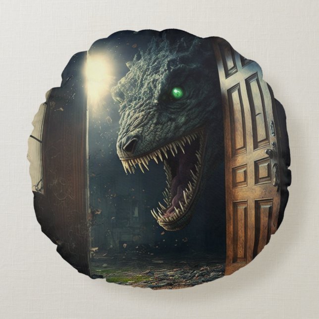 Monster lurk rond kussen (Voorkant)