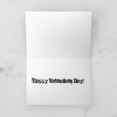 Monster Mah Boo Pun Valentijnsdag Feestdagen Kaart (Binnen)